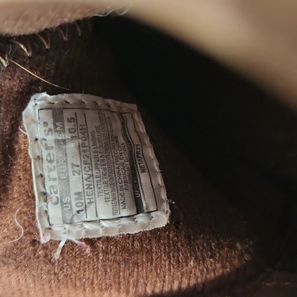 Girls Carters Toddler Suede Boots Size 10 - Picture 7 of 7